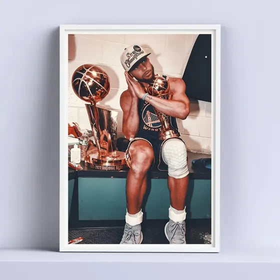 Cuadro Curry Nba Stephen Decodam 30x40cm Blanco